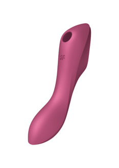 Satisfyer Curvy Trinity 3 - Inbrengbare Air Pulse Vibrator - Rood
