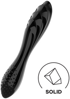 Satisfyer Dazzling Crystal 1 - Glazen Dildo - Zwart