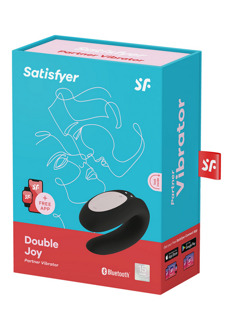 Satisfyer Double Joy - Partner Vibrator - Zwart