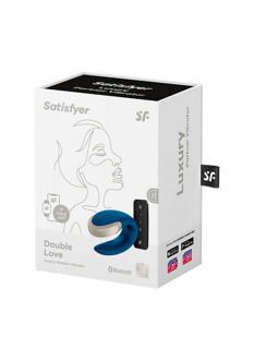 Satisfyer Double Love - Luxe Partner Vibrator - Blauw