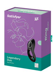 Satisfyer Legendarisch Duo - Vibrerende Cockring - Zwart