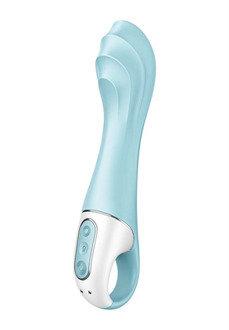 Satisfyer Luchtpomp Vibrator 5 - Opblaasbare Vibrator - Blauw