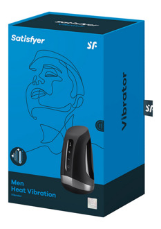Satisfyer Mannen Heat Vibration - Verwarmende en Vibrerende Masturbator - Zwart