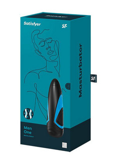 Satisfyer Mannen One - Masturbator - Zwart/Blauw