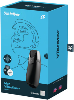 Satisfyer Mannen Vibration Plus Connect App - Zwart