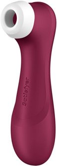 Satisfyer Pro 2 Generatie 3 - Double Air Pulse Vibrator - Liquid Air - Wijnrood