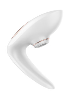 Satisfyer Pro 4 - Couples Air Pulse Stimulator en Vibratie - Wit/Roze Goud