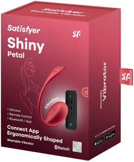 Satisfyer Shiny Petal Connect App - Draagbare Koppel Vibrator - Rood