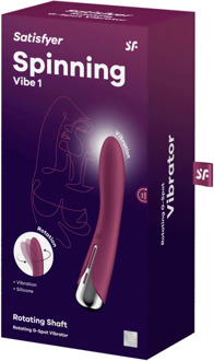 Satisfyer Spinning Vibe 1 - Roterende G-Spot Vibrator - Rood