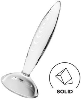 Satisfyer Sprankelend Kristal - Glazen Dildo - Transparant