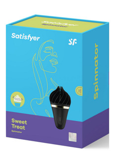 Satisfyer Sweet Treat - Stimulerende Tongue Spinnator - Zwart/Goud