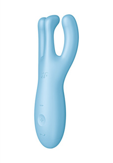 Satisfyer Threesome 4Plus - Lay-on Vibrator met App - Blauw