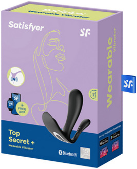 Satisfyer Top Secret Plus - Draagbare Panties Vibrator - Zwart