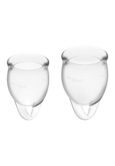Satisfyer Voel je Zeker - Menstruatiecup - Transparant