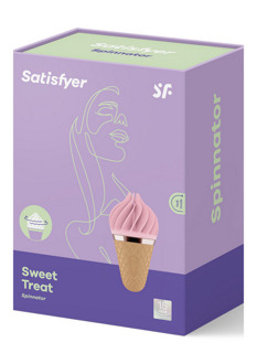 Satisfyer Zoete Traktatie - Stimulerende Tongspinnator - Roze/Bruin