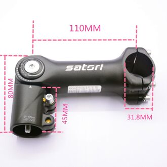 Satori Mtb Fiets Stuurpen Riser Verstelbare Fiets Stuur Vorkbuis 31.8*110Mm