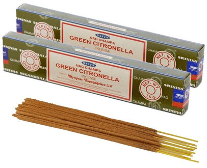 Satya Nag Champa wierrook stokjes citronella geur - 30x - Lichaam in balans - Meditatie