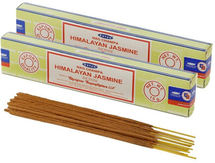 Satya Nag Champa wierrook stokjes Jasmijn geur - 30x - Lichaam in balans - Meditatie