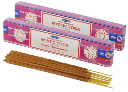 Satya Nag Champa wierrook stokjes Mystic Yoga geur - 30x - Lichaam in balans - Meditatie