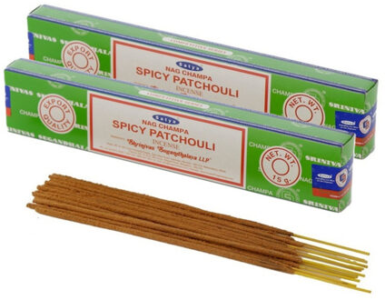 Satya Nag Champa wierrook stokjes Patchouli geur - 30x - Lichaam in balans - Meditatie