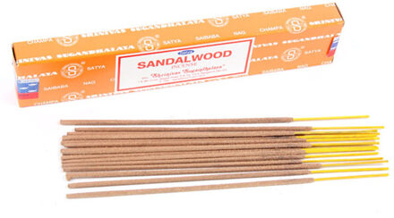 Satya Nag Champa wierrook stokjes Sandelhout geur - 12x - Lichaam in balans - Meditatie