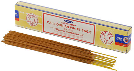 Satya Nag Champa wierrook stokjes Witte Salie geur - 15x - Lichaam in balans - Meditatie