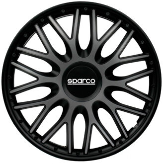 Satz Sparco Radzierblenden Roma 14-Zoll Grau/Schwarz