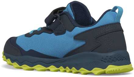 Saucony Boy's Saucony Juniors Peregrine 15 Running Shoe in Navy Yellow - maat EU 28 / UK 10