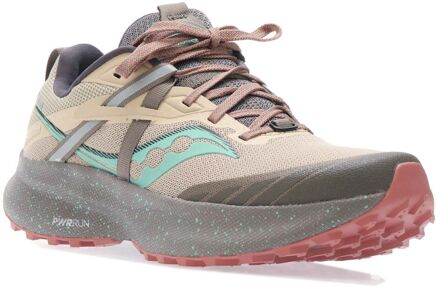 Saucony Damesschoenen Saucony Ride 15 Hardloopschoenen in Bruin