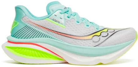 Saucony Endorphin Azura Neutrale schoen Dames-wit, turkoois - 42