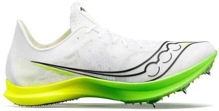 Saucony Endorphin Cheetah Spikes Dames-Wit,Neongroen - 41