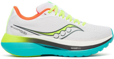 Saucony Endorphin Trainer Dames wit/blauw - 42