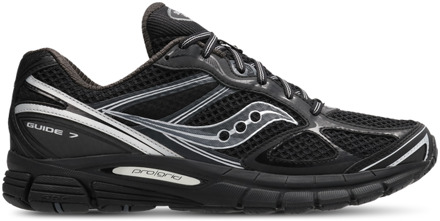 Saucony Guide 7 Sneakers Heren - Zwart - Maat 42 - Mesh/Synthetisch Black