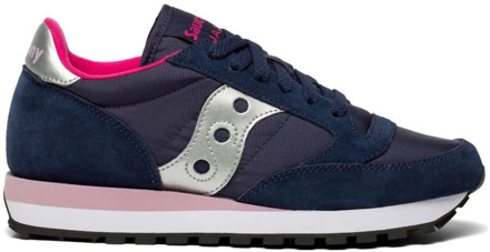 Saucony Jazz Original Sneaker Dames donker blauw - zilver - roze - 41