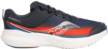 Saucony Kinvara 14 LTT Neutrale Schoen Kinderen-Donkerblauw,Rood - 37.5,38