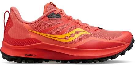 Saucony Peregrine 12 Trailschoen Dames-Rood,Geel - 36,37,37.5,38,38.5,39,40,40.5,41,42,42.5,43