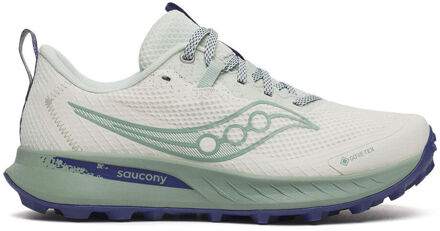 Saucony Peregrine 15 GTX Trailschoen Dames-Crème,Mint - 38.5