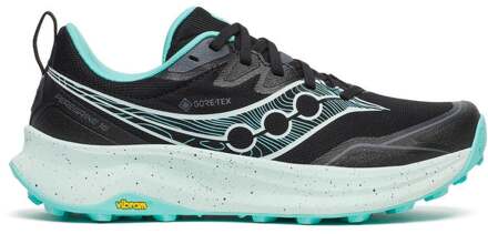 Saucony Peregrine 16 GTX Trailschoen Dames-zwart, lichtblauw - 37.5,38,38.5,39,40,40.5,41,42