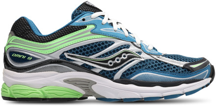 Saucony Progrid Omni 9 Sneakers Heren - Blauw - Maat 44.5 - Mesh/Synthetisch Blue