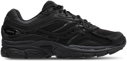 Saucony Progrid Omni 9 Sneakers Heren - Zwart - Maat 44.5 - Mesh/Synthetisch Black