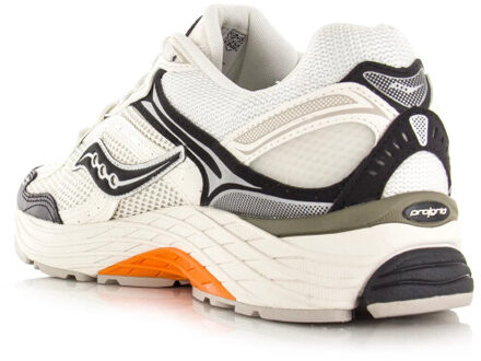 Saucony Progrid omni 9 white/turmeric lage sneakers unisex Wit - 45