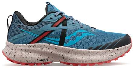 Saucony Ride 15 TR Trailschoen Dames-Blauw,Zwart - 38