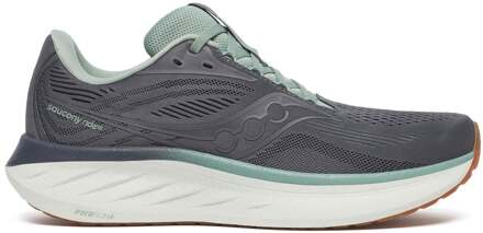 Saucony Ride 18 Neutrale Schoen Heren-Grijs,Lichtgroen - 47