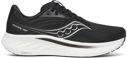 Saucony Ride 18 Neutrale Schoen Heren-Zwart,Wit - 46.5,49,50
