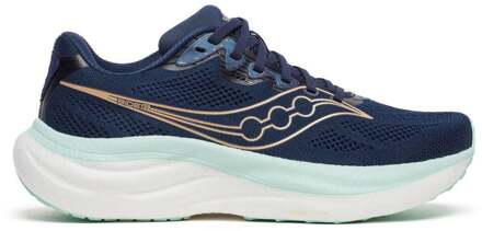 Saucony Ride 19 Neutrale schoen Dames-donkerblauw, wit - 37.5