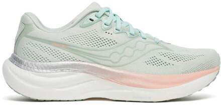 Saucony Ride 19 Neutrale schoen Dames-lichtgroen, roze - 39