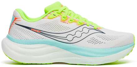 Saucony Ride 19 Neutrale schoen Dames-wit, turkoois - 40