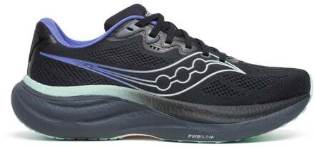 Saucony Ride 19 Neutrale schoen Dames-zwart, mint - 37.5