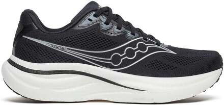 Saucony Ride 19 wide Neutrale schoen Heren-zwart, zilver - 42,42.5,43,44,44.5,45,46,46.5,47,48,49,50