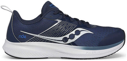 Saucony Ride KDZ Neutrale Schoen Kinderen-Donkerblauw,Zilver - 38